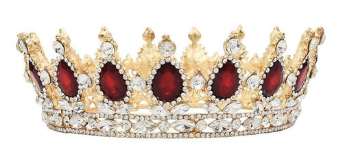 Crystal King Queen Crown Diadema Para Boda Nupcial.