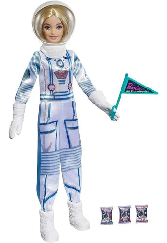 Barbie Descubrimiento Espacial Muñeca Astronauta Rubia 2021