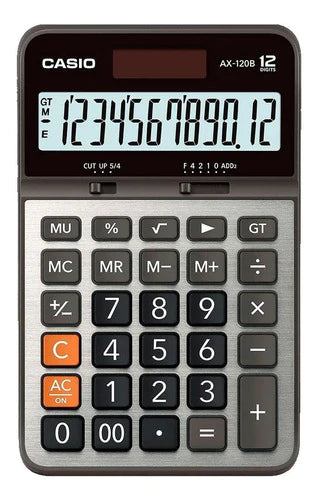Calculadora De Escritorio Casio Ax-120b Gris