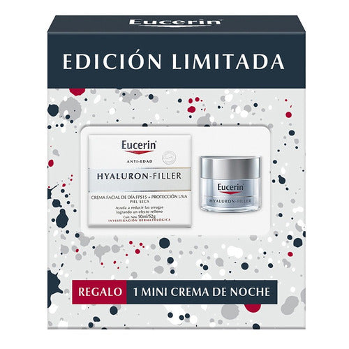 Pack Antiedad Eucerin Hyaluron Filler Crema Día + Mini Noche