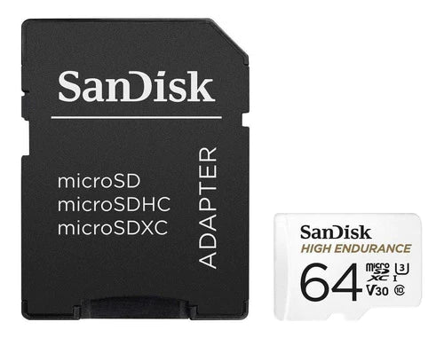Memoria Microsd Xc 64gb Sandisk High Endurance Dash Cam 4k