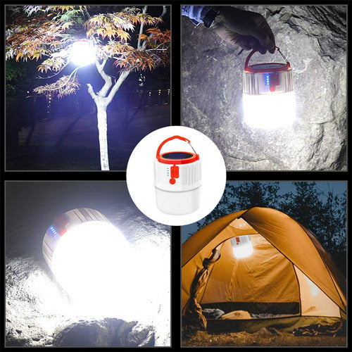 Lámpara De Camping Con Energía Solar O Usb De Portátil
