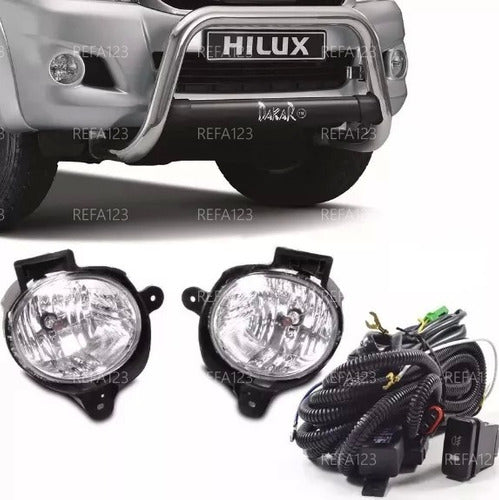 Faro Auxiliar Hilux 2012 2013 2014 2015 Toyota Kit Generico