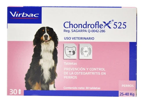 Chondroflex 525 30 Tab Virbac Dog 25-50 Kg -mejor Artroflex-