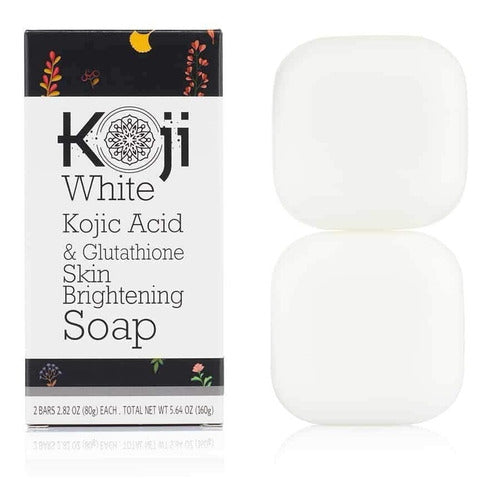 Koji White Kojic Acid & Glutation Jabón Iluminador Para La P