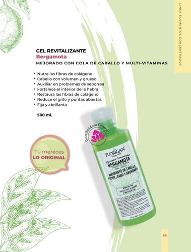 Bergamota Kit Shampoo, Acondicionador Y Gel Florigan