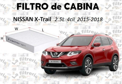 Nissan X-trail 2015-2018 - Filtro De Cabina