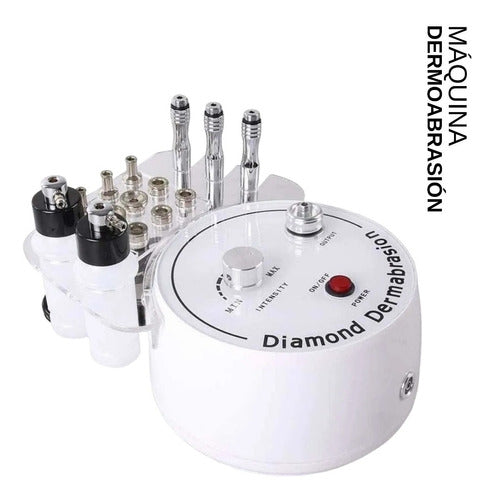 Maquina De Dermoabrasion 3 En 1 Diamond Microdermo Kit Compl