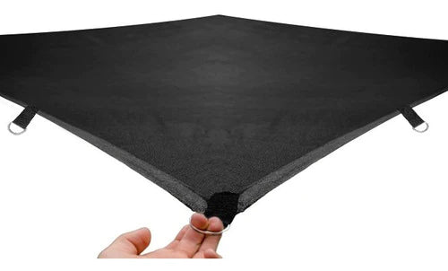 Malla Sombra 90% Raschel Negro De 5mx4m Lista Para Instalar