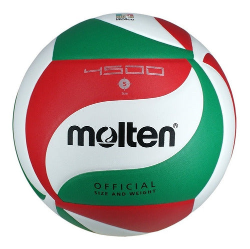 Balon Voleibol Molten 4500 Piel Sintetica Tricolor N.5