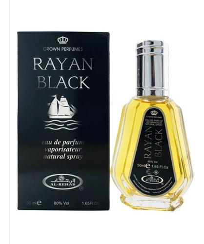 Rayan Black Perfume Arabe Al Rehab 50 Ml En Spray