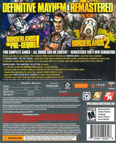.: Borderlands The Handsome Collection Xbox One Nuevo :. Bsg