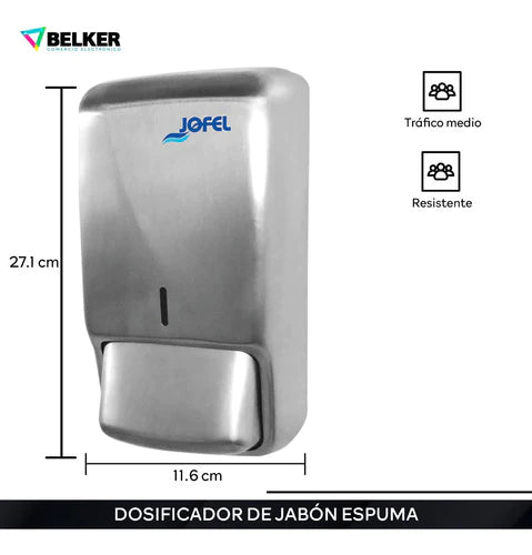 Jabonera Dosificador Espuma Jofel Ac45000 Jofel 1 Pzas