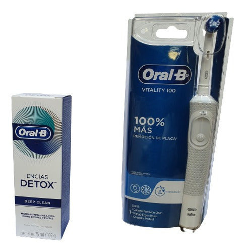 Cepillo Dental Electrico Vitality 100 Recargable Pro Timer