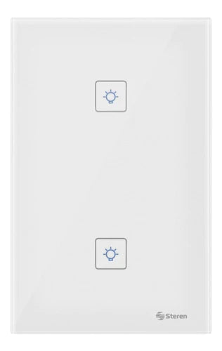 Apagador Doble Wifi Steren Shome-110 De Pared Touch App