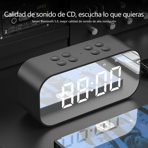 Reloj Despertador Digital-bocina Bluetooth
