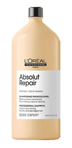 Shampoo Gold Absolut Repair 1500ml L'oreal -envio Gratis-