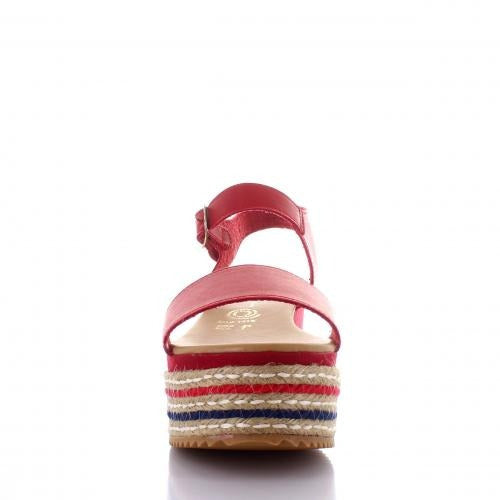 Sandalia Para Mujer Emilio Bazan 1815-052110 Color Rojo