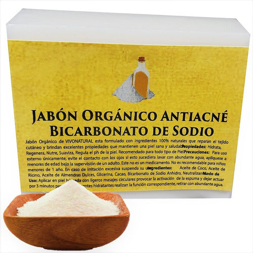 10 Jabones Bicarbonato De Sodio Limpieza Facial Detox 120gr