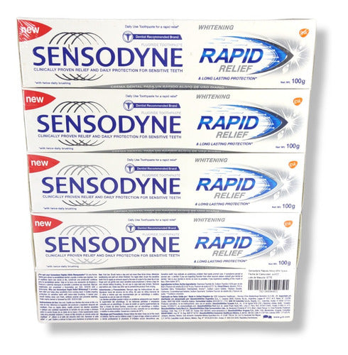 Pack 5 Sensodyne Rapid Relief  100 Gramos C/u