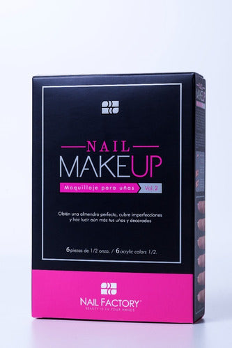 Polvo Acrílico Make Up Vol.2 Collection Nail Factory 6 Tonos