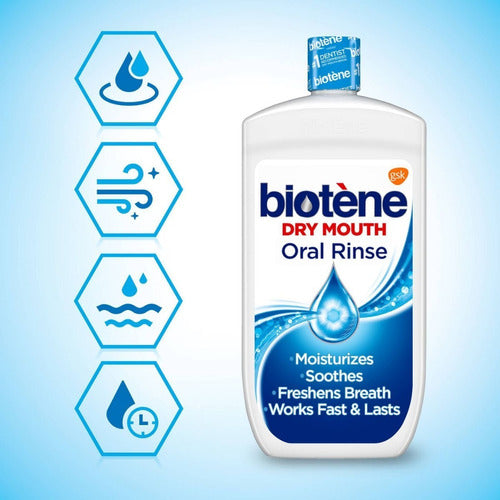 Biotene Dry Mouth Oral Rinse Enjuague Bucal Bocaseca 1 Litro