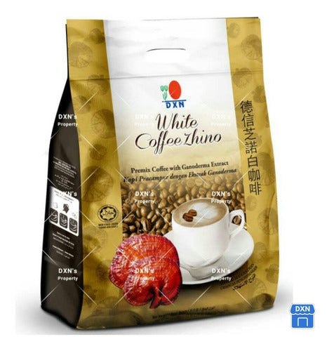 White Coffe Zhino Café Capuchino Con Ganoderma Dxn Lingzhi