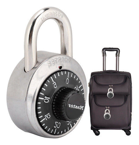 Rotary Digit Code Combination Padlock Round Security Lock