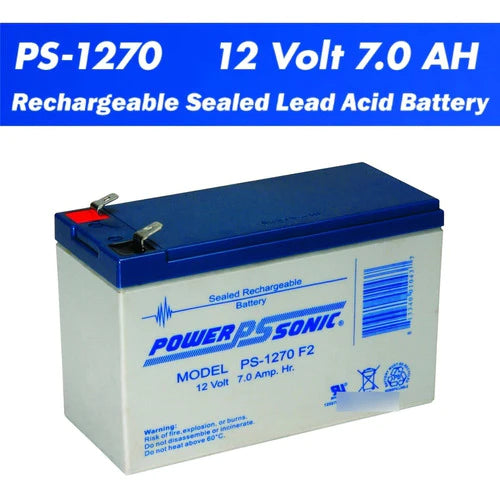 Bateria Recargable Powersonic Ps-1270 F2 12v 7ah 1xps1270