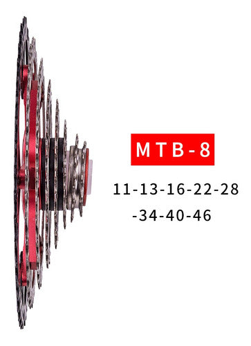 Ztto Mtb-8 Velocidades 11-46 T Cassete Bicicleta De Montaña