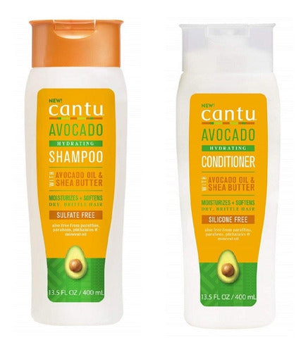 Cantu Pack X2 Curly Hair Shampoo + Acondicionador Aguacate