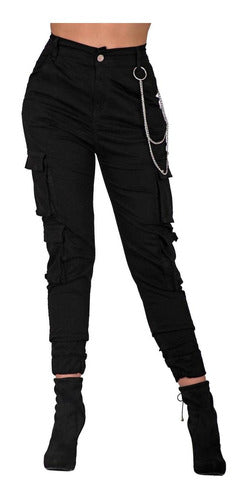Pantalón Moda Mujer Salvaje Tentación Negro 71804012 Gabardi