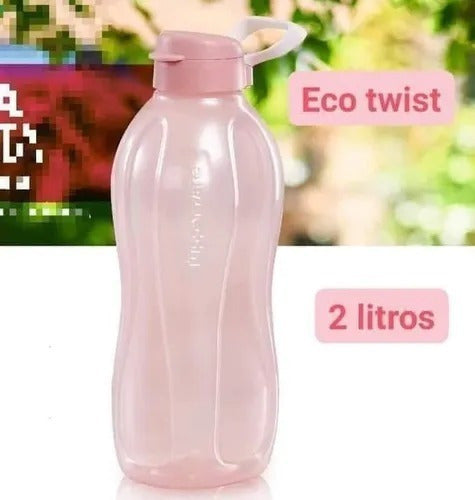 Eco Twist Tupperware Botella Agua 2 Litros Cilindro Gym