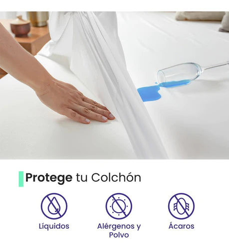 Ubbe Protector Cubre Colchón 100% Impermeable Individual