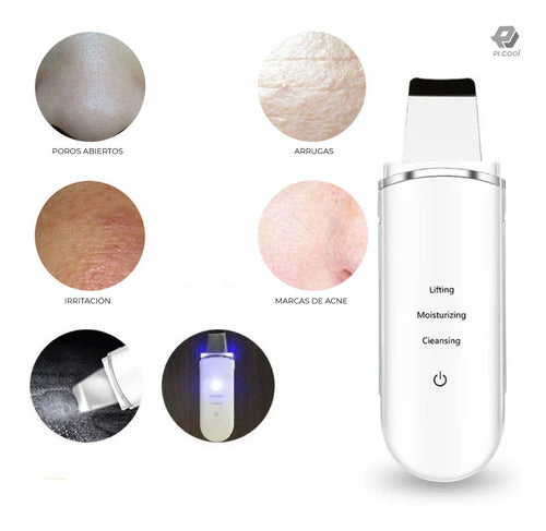 Limpiador Facial Ultrasónico 3 En 1 Skin Scrubber