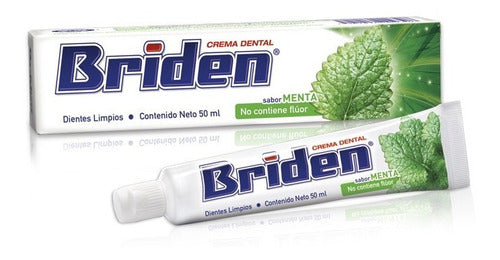 Briden Crema Dental Sin Flúor Caja 10 Pz 50ml + Envío