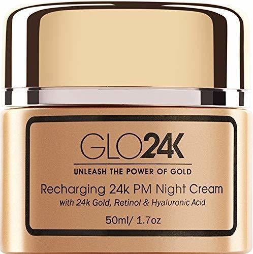 Crema De Noche Glo24k Con Retinol Oro 24k Antienvejecimiento