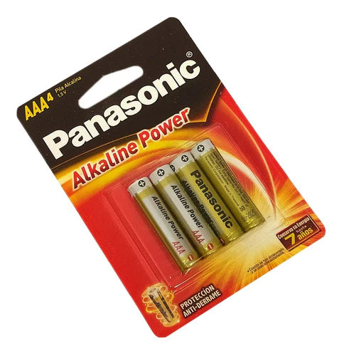 Baterias Pilas Aaa Panasonic Alcalina + Duracion Caja De 48