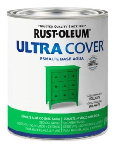 Pintura Esmalte  Rustoleum Ultra Cover 0,94 Verde Primavera