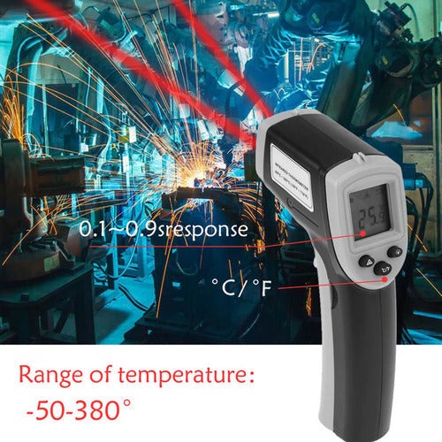 (-50 ~380 °c)termómetro Infrarrojo Industrial Mano