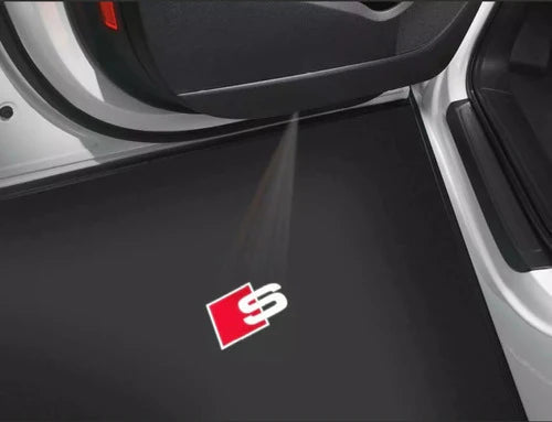 Par Led  De Cortesia Para Puerta Logo Audi S Originales
