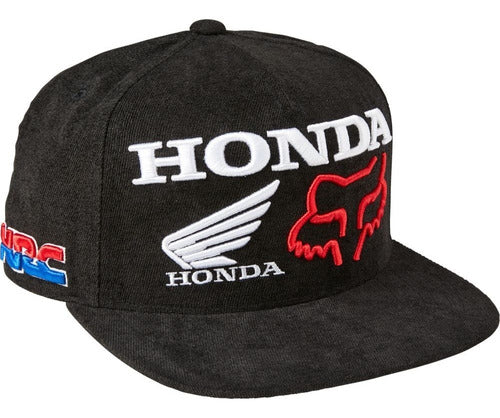 Gorra Fox Honda Snapback Negra