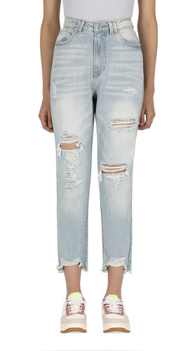 Jeans Mom Fit De Mujer C&a (3034855)