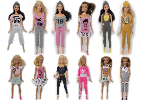 25 Vestiditos Para Barbie + 35 Accesorios