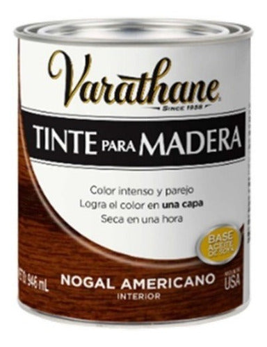 Tinte Para Madera Varathane Color Nogal Americano 0.946lts