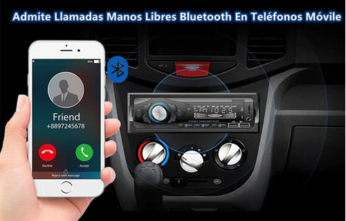Auto Estereo Bluetooth Reproductor Mp3 Radio Manos Libres