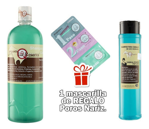 Shampoo Yeguada Verde Cabello Virgen Y Niños + Forte For Men