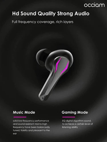 Occiam Md012 Gamer Audifonos Inalámbricos Bluetooth Control