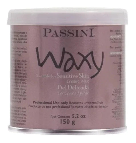 Passini Waxy ® 2 Cera Depiladora + 2 Telas Piel Sensible