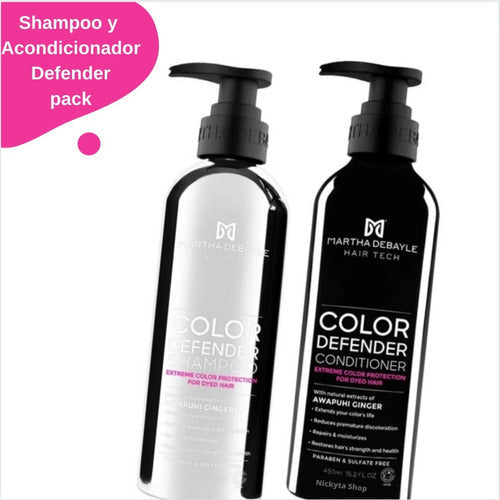 Shampoo Y Acondicionador Martha Debayle Defender Color 450ml